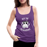 Hex the Patriarchy Women’s Premium Tank Top - purple