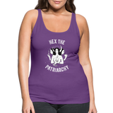 Hex the Patriarchy Women’s Premium Tank Top - purple