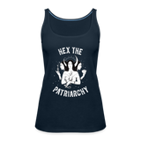 Hex the Patriarchy Women’s Premium Tank Top - deep navy