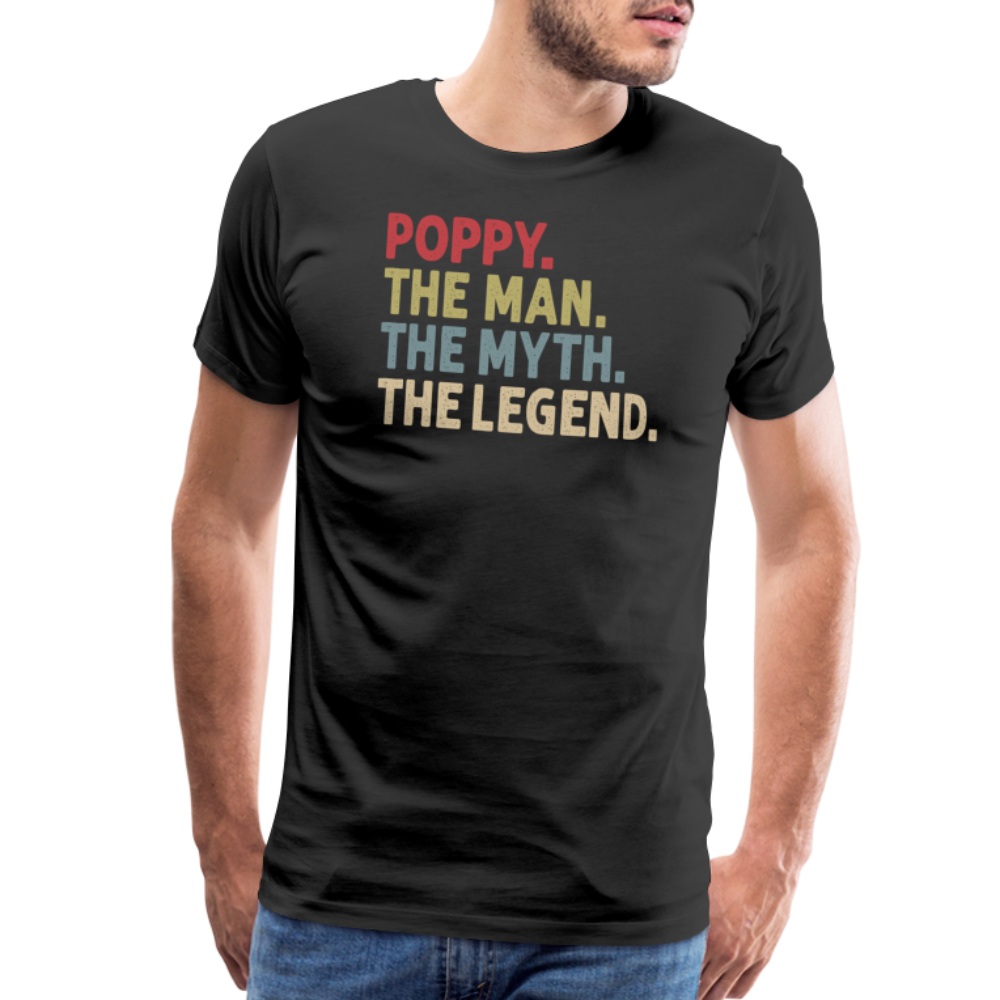 Poppy the Man the Myth the Legend Men's Premium T-Shirt - black