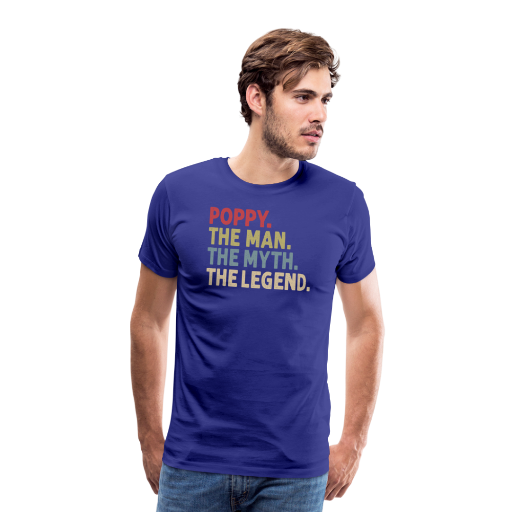 Poppy the Man the Myth the Legend Men's Premium T-Shirt - royal blue