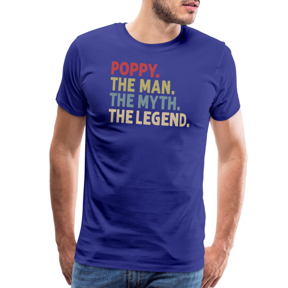 Poppy the Man the Myth the Legend Men's Premium T-Shirt - royal blue