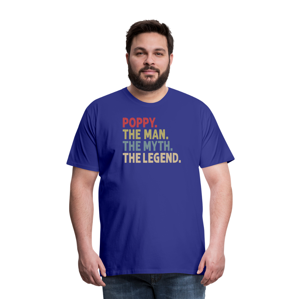 Poppy the Man the Myth the Legend Men's Premium T-Shirt - royal blue
