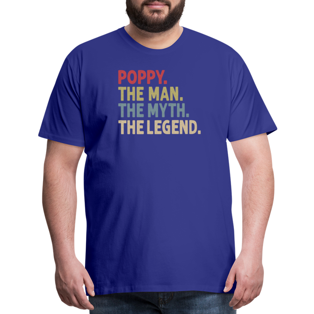 Poppy the Man the Myth the Legend Men's Premium T-Shirt - royal blue