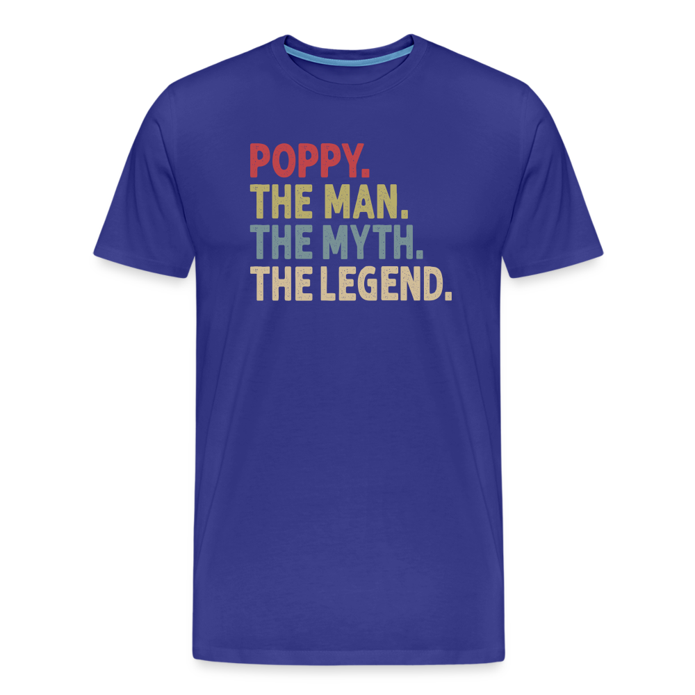 Poppy the Man the Myth the Legend Men's Premium T-Shirt - royal blue