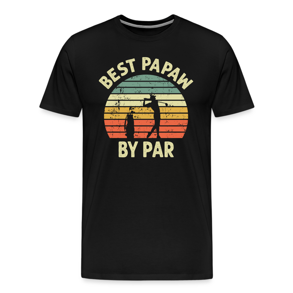 Best Papaw By Par Men's Premium T-Shirt - black