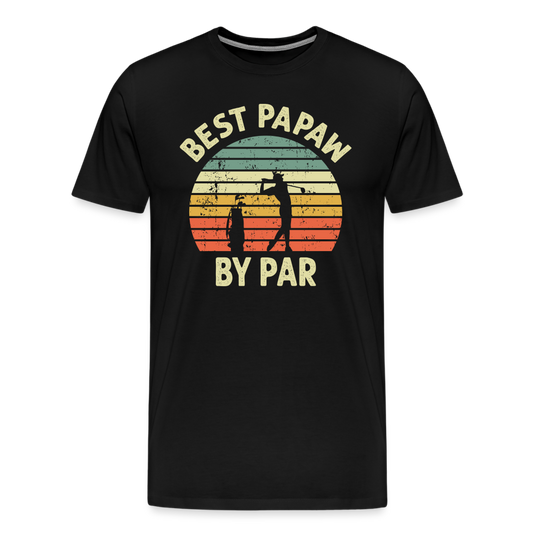 Best Papaw By Par Men's Premium T-Shirt - black