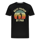 Best Papaw By Par Men's Premium T-Shirt - black