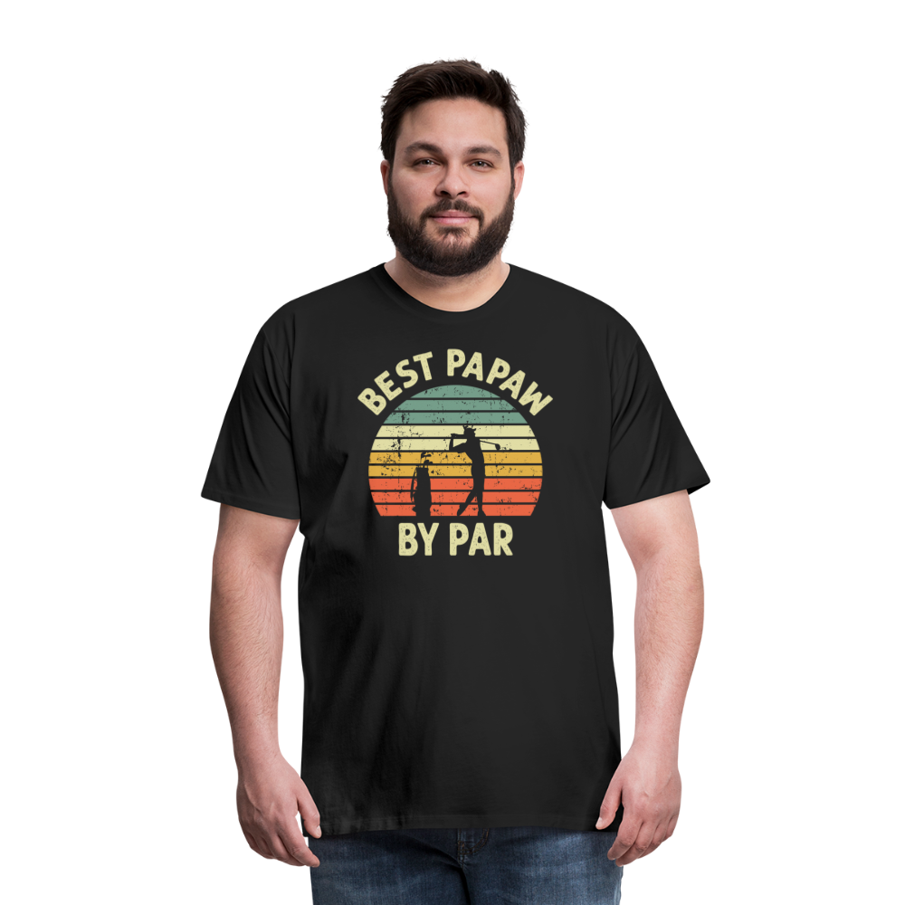 Best Papaw By Par Men's Premium T-Shirt - black