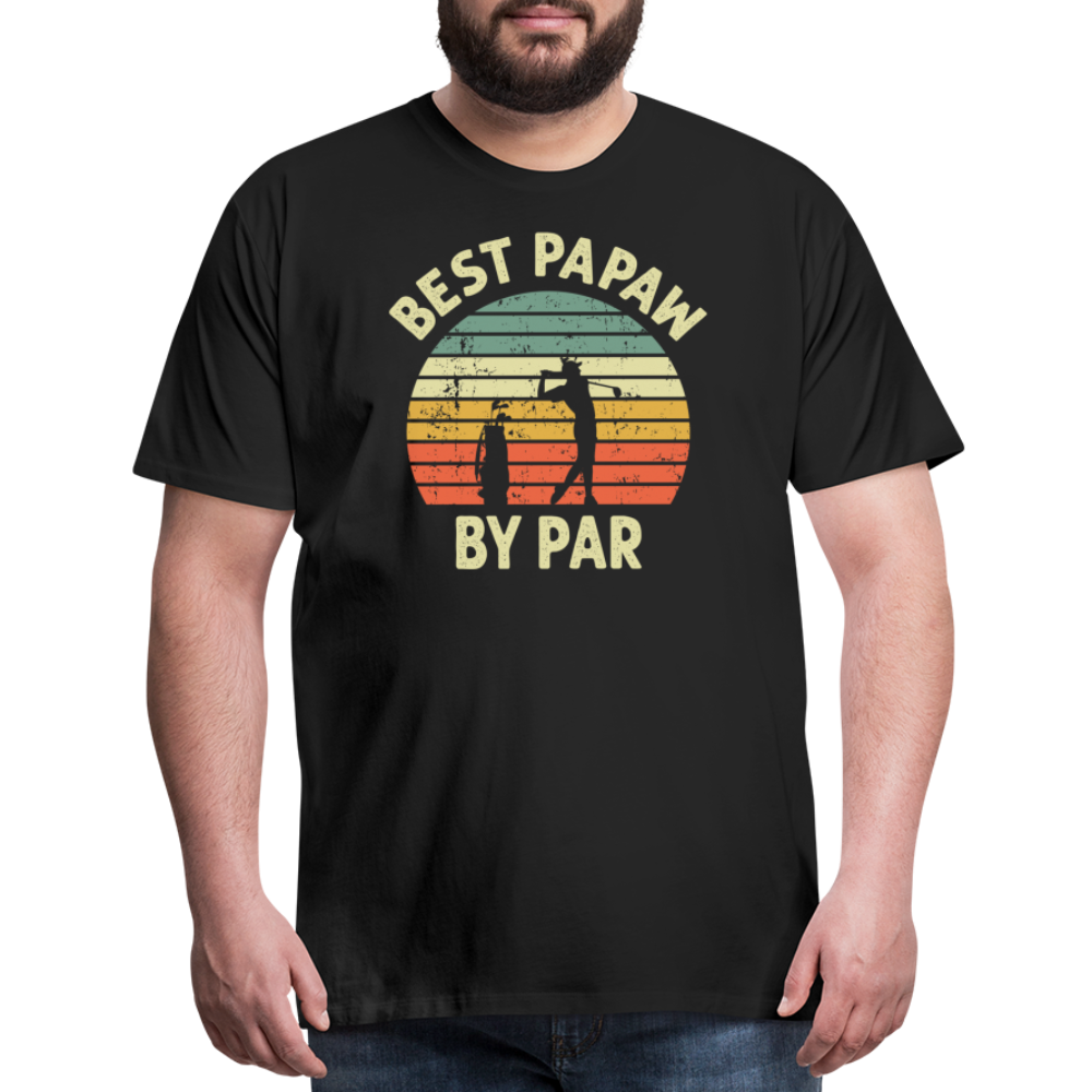 Best Papaw By Par Men's Premium T-Shirt - black