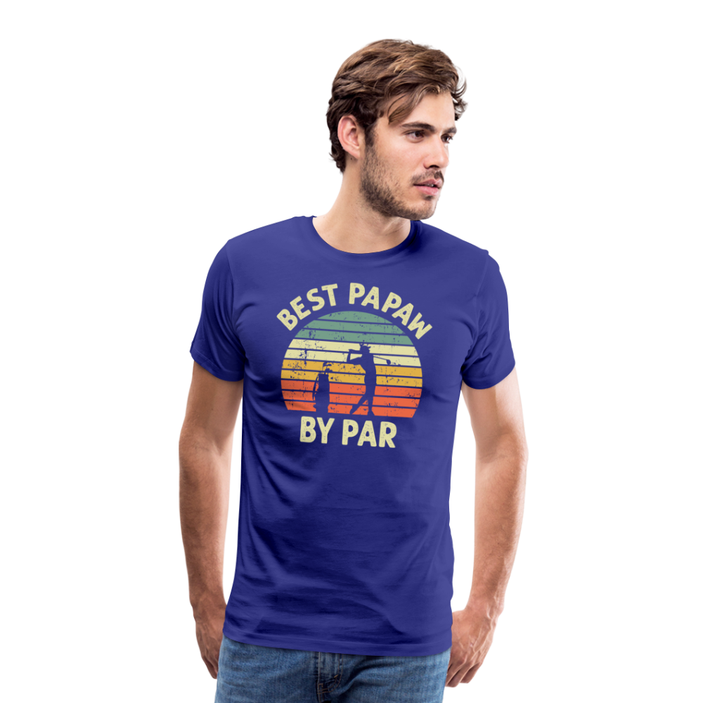 Best Papaw By Par Men's Premium T-Shirt - royal blue