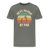 Best Papaw By Par Men's Premium T-Shirt - asphalt gray