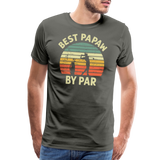 Best Papaw By Par Men's Premium T-Shirt - asphalt gray