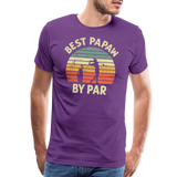 Best Papaw By Par Men's Premium T-Shirt - purple