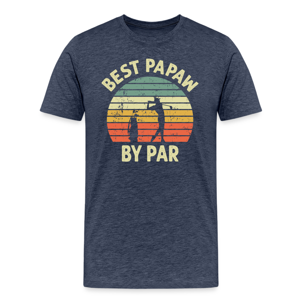 Best Papaw By Par Men's Premium T-Shirt - heather blue