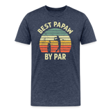 Best Papaw By Par Men's Premium T-Shirt - heather blue