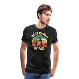 Best Papaw By Par Men's Premium T-Shirt - charcoal grey