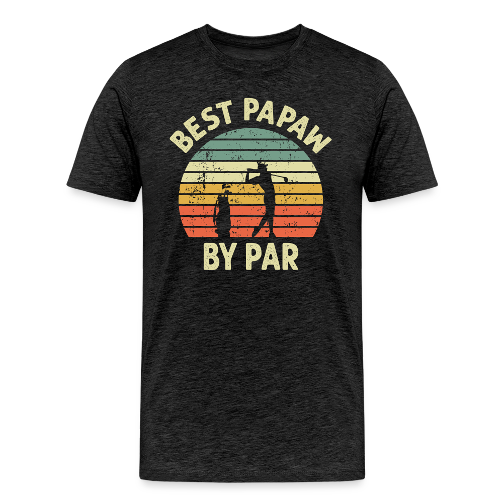 Best Papaw By Par Men's Premium T-Shirt - charcoal grey