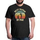 Best Papaw By Par Men's Premium T-Shirt - charcoal grey
