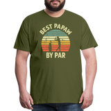 Best Papaw By Par Men's Premium T-Shirt - olive green