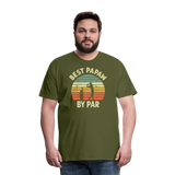 Best Papaw By Par Men's Premium T-Shirt - olive green