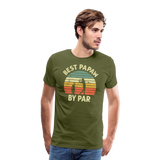 Best Papaw By Par Men's Premium T-Shirt - olive green