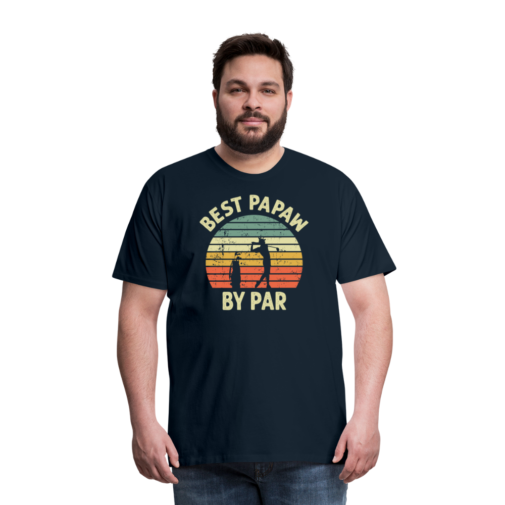 Best Papaw By Par Men's Premium T-Shirt - deep navy