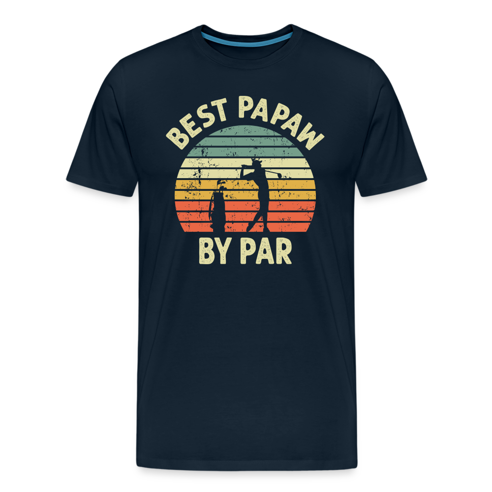 Best Papaw By Par Men's Premium T-Shirt - deep navy