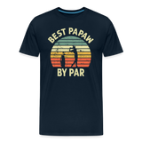 Best Papaw By Par Men's Premium T-Shirt - deep navy