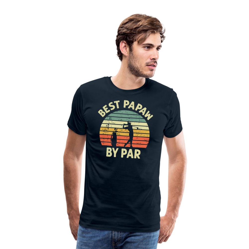 Best Papaw By Par Men's Premium T-Shirt - deep navy