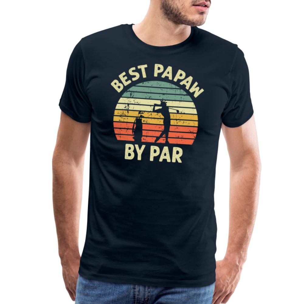 Best Papaw By Par Men's Premium T-Shirt - deep navy