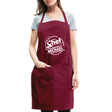 Chef Michael Adjustable Apron - burgundy
