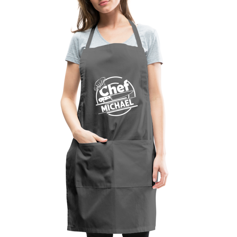 Chef Michael Adjustable Apron - charcoal