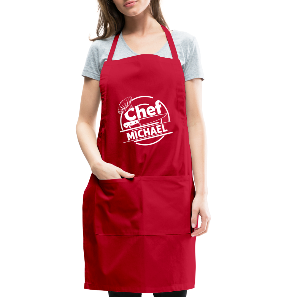Chef Michael Adjustable Apron - red