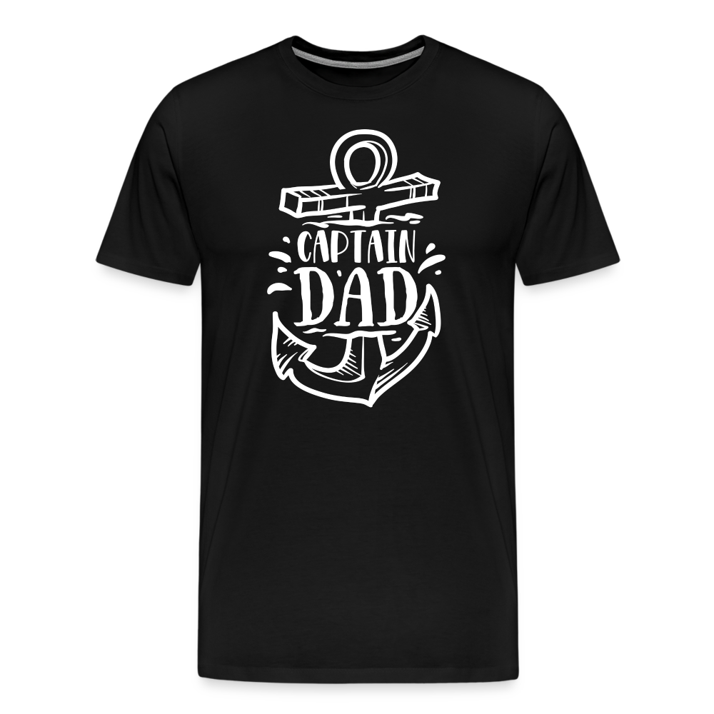 Captain Dad Men's Premium T-Shirt - black