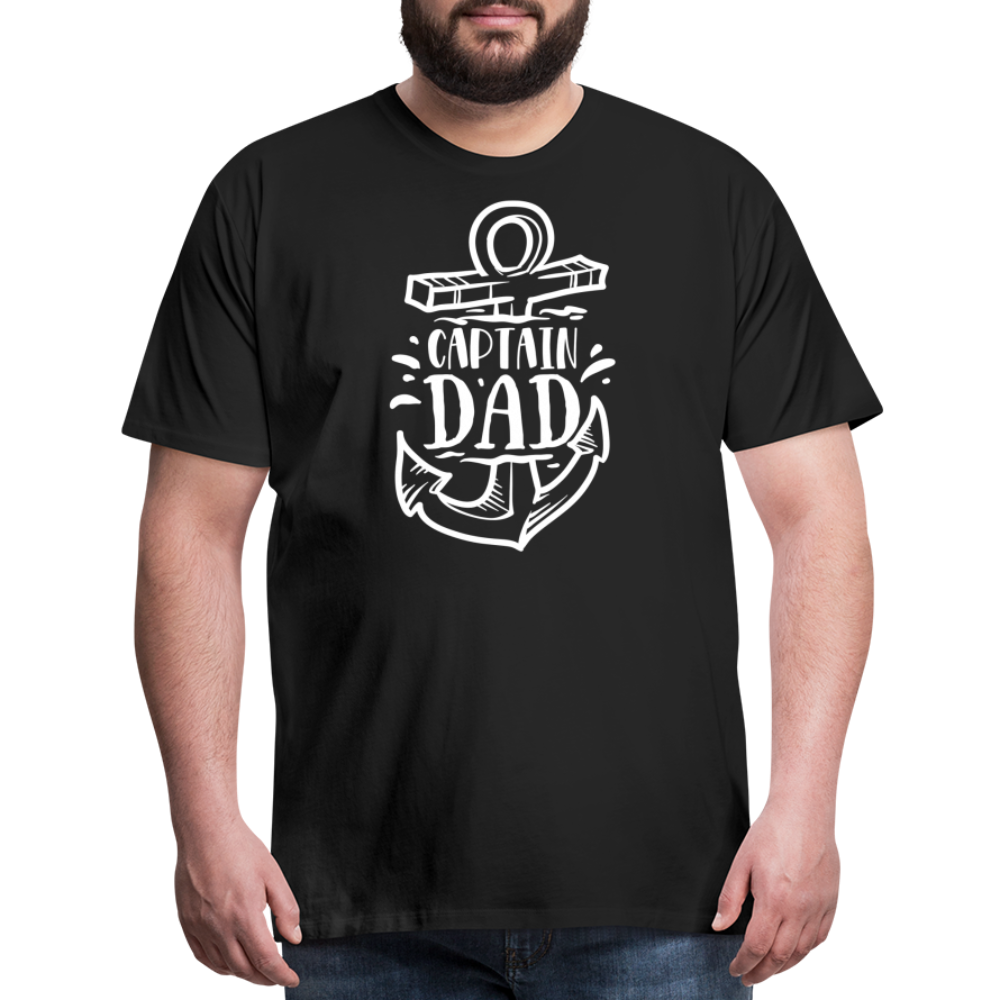 Captain Dad Men's Premium T-Shirt - black