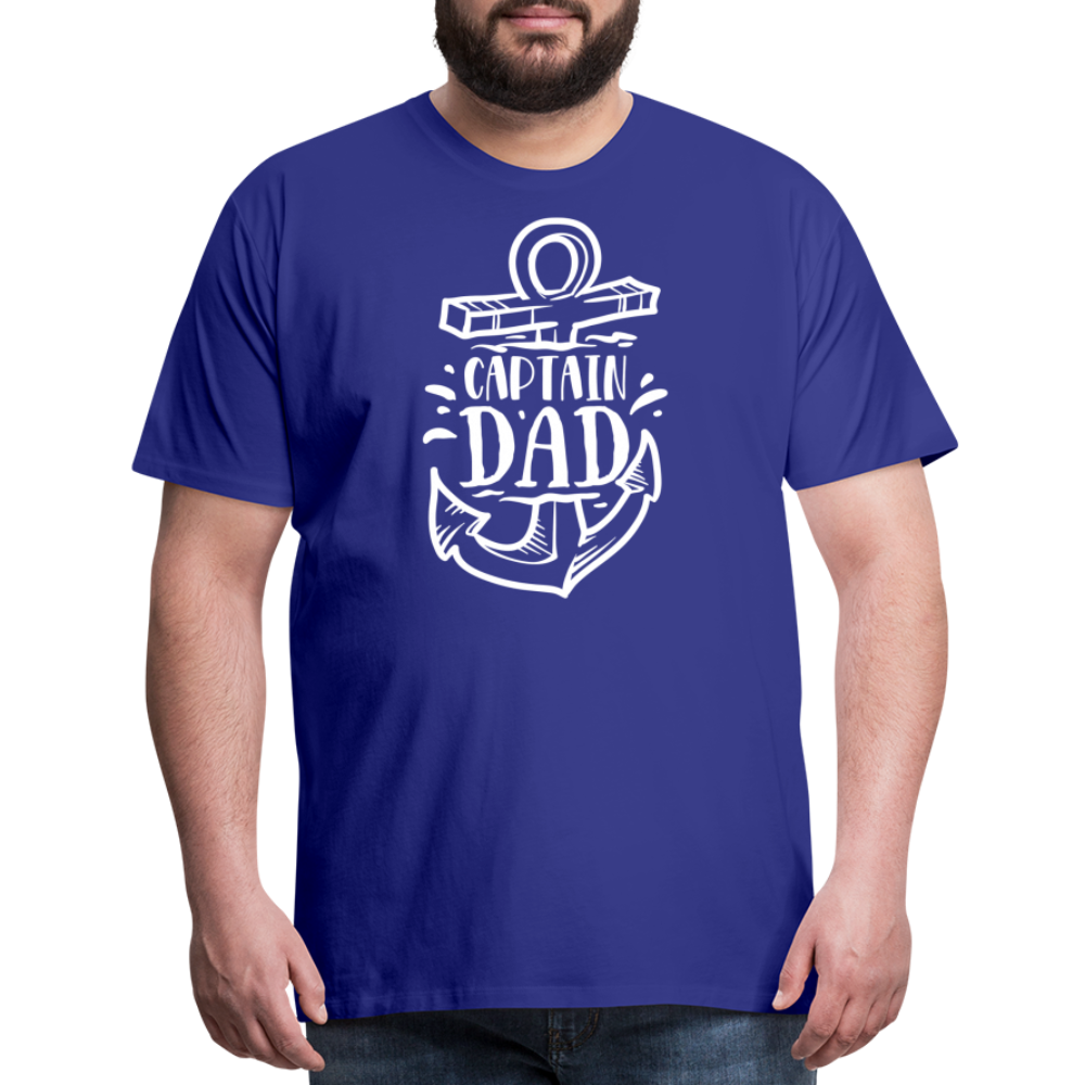 Captain Dad Men's Premium T-Shirt - royal blue