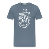Captain Dad Men's Premium T-Shirt - steel blue