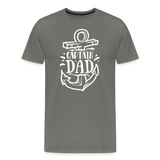 Captain Dad Men's Premium T-Shirt - asphalt gray