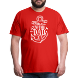 Captain Dad Men's Premium T-Shirt - red