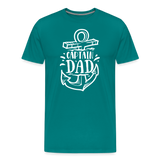Captain Dad Men's Premium T-Shirt - teal
