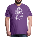 Captain Dad Men's Premium T-Shirt - purple