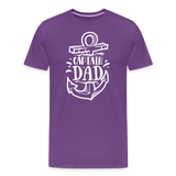 Captain Dad Men's Premium T-Shirt - purple