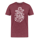 Captain Dad Men's Premium T-Shirt - heather burgundy