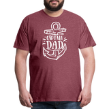 Captain Dad Men's Premium T-Shirt - heather burgundy