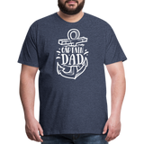 Captain Dad Men's Premium T-Shirt - heather blue