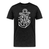 Captain Dad Men's Premium T-Shirt - charcoal grey