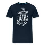 Captain Dad Men's Premium T-Shirt - deep navy