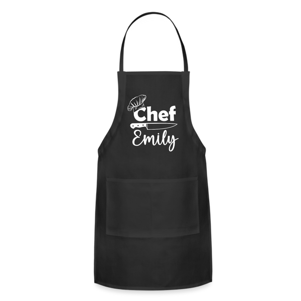 Chef Emily Adjustable Apron - black