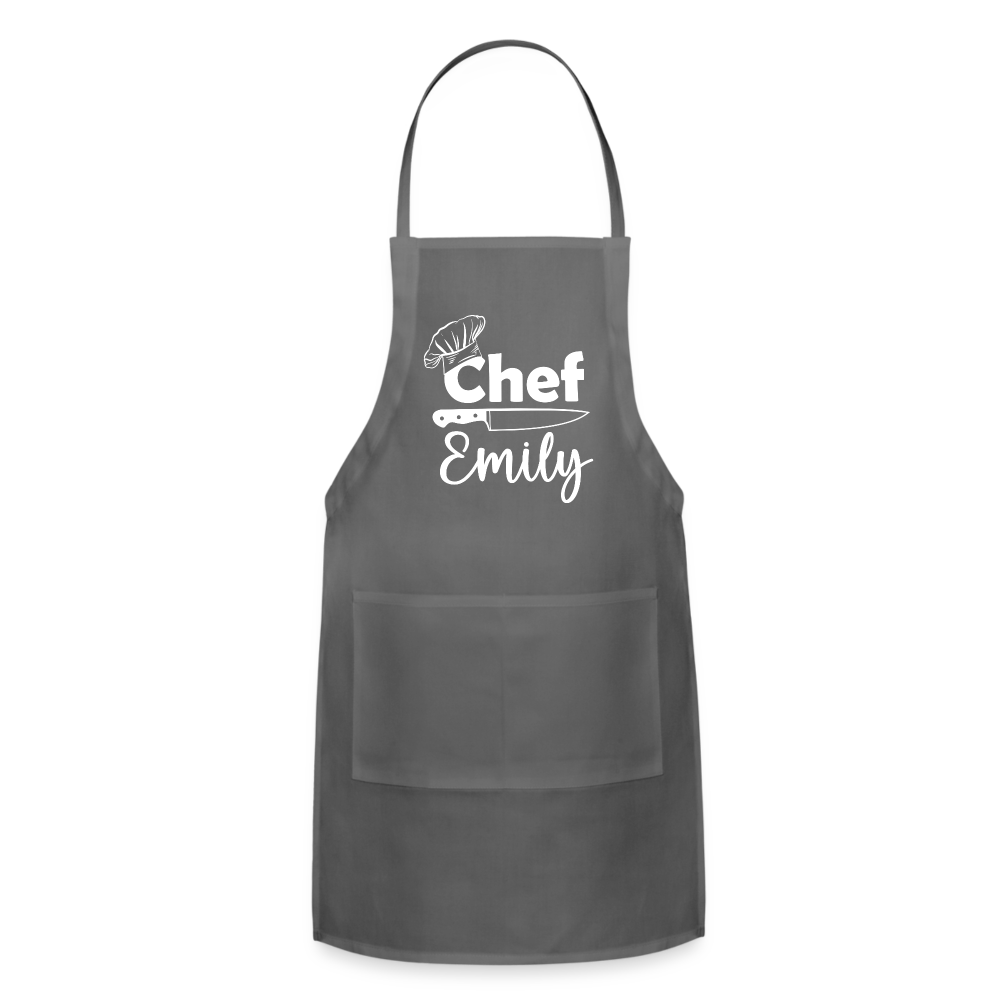 Chef Emily Adjustable Apron - charcoal